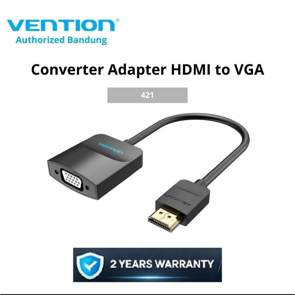 Vention อะแดปเตอร์แปลง HDMI เป็น VGA สําหรับจอภาพและโปรเจคเตอร์ 0.15M - 42154
