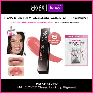 MAKE OVER Powerstay GLAZED LOCK LIP PIGMENT NEW! Lip Gloss yang Transferproof