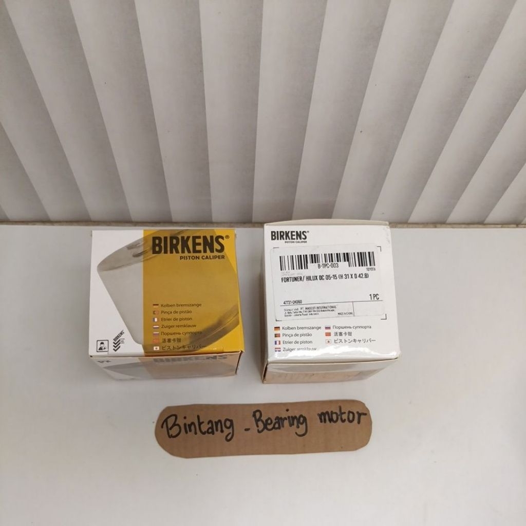 BIRKENS PISTON CALIPER รถ FORTUNER HILUX DC 2005-2015 B-TPC-003 47731-0K060
