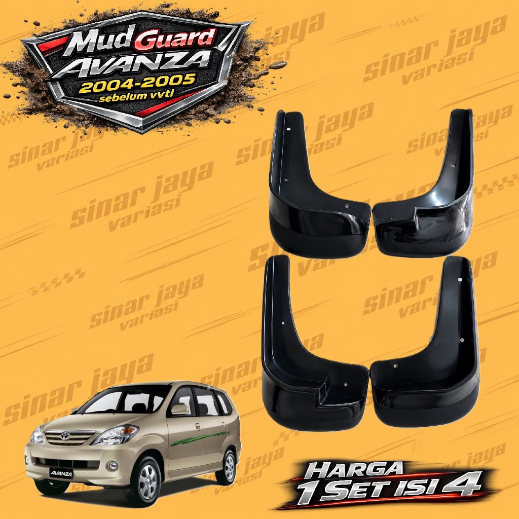 Mud Guard Avanza 2004-2006 ก่อน vvti Avanza ตัวป้องกันล้อ