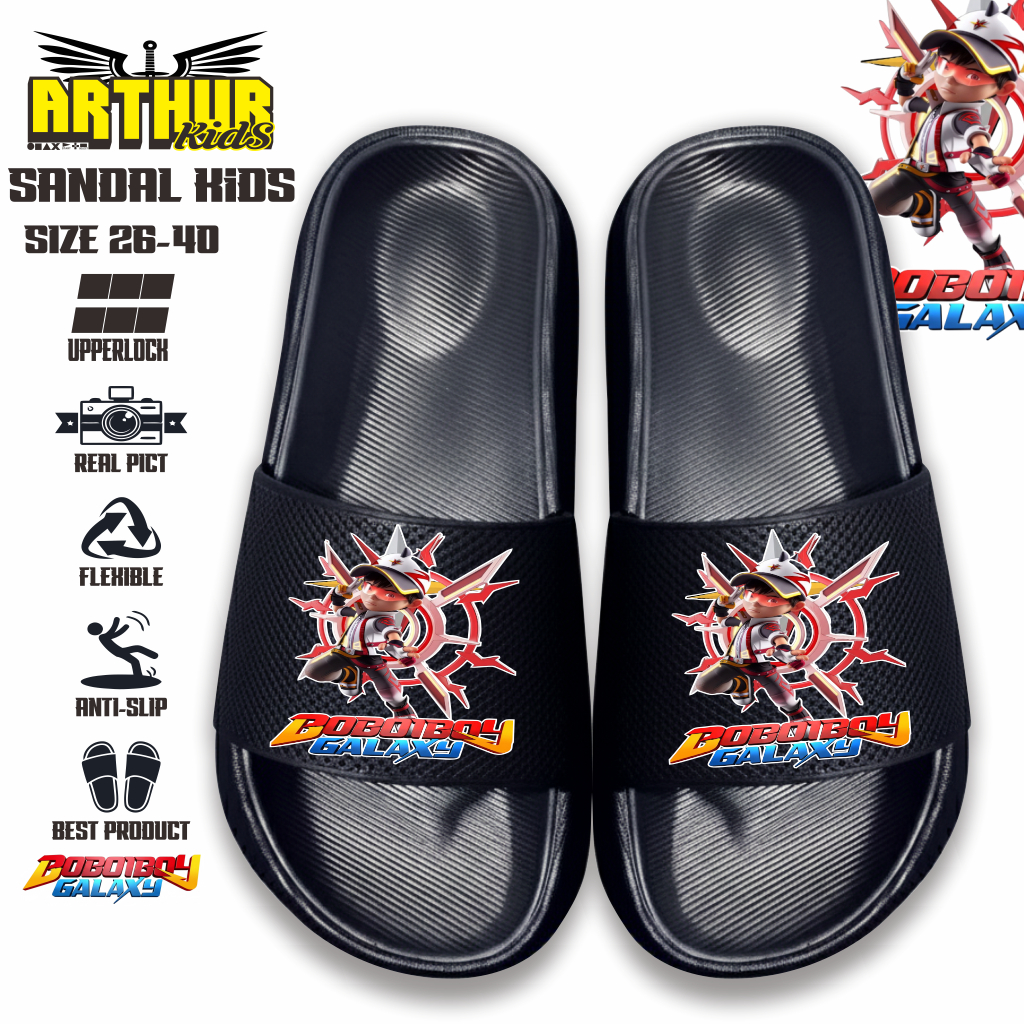 Boboiboy Supra รองเท้าแตะเด็กยางกันน้ําสบาย