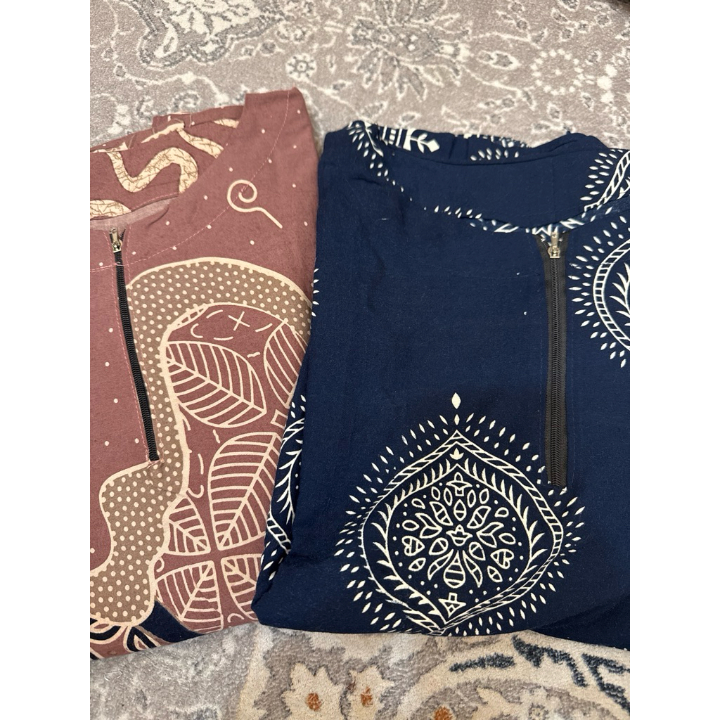CAMELLIA BOUTIQUE 99 || BUNDLING 2 WIRU DRESS (AIYAH NAVY + NABILA MAUVE)