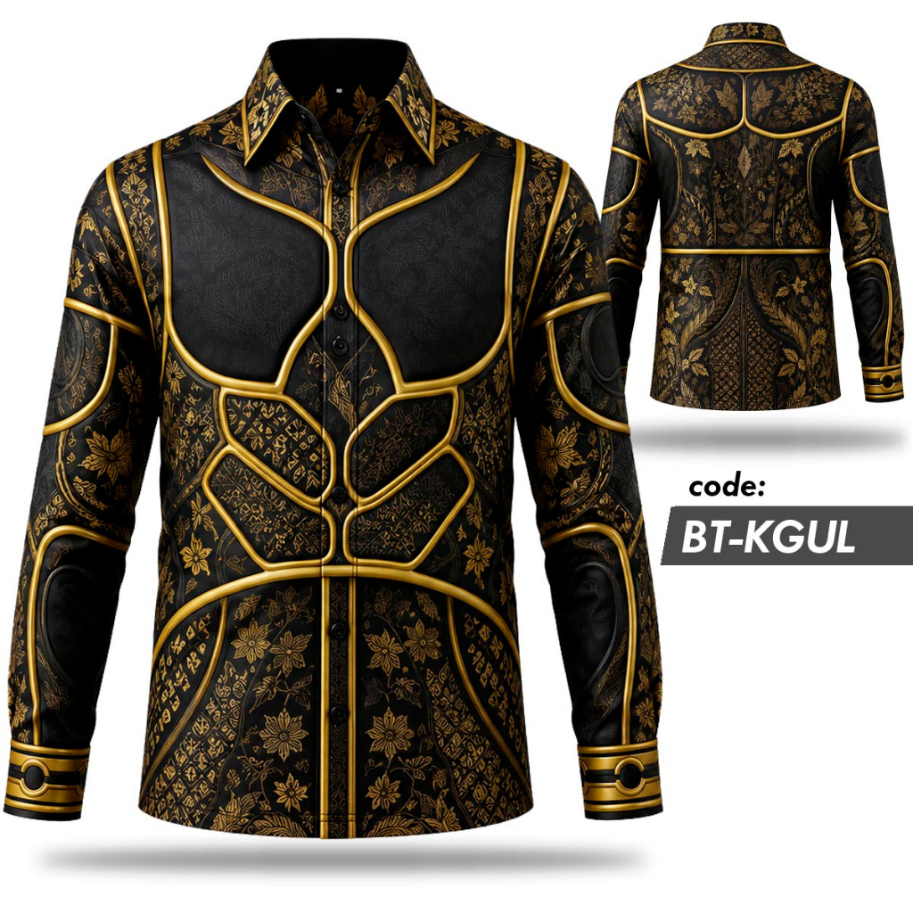 KEMEJA เสื้อเชิ้ตแขนยาวผู้ชายลาย Kamen Rider Kuuga Ultimate Motif