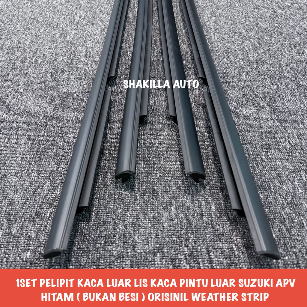 1 ชุดของกระจกด้านนอกสําหรับ SUZUKI APV ภายนอกกระจกประตู TRIMS (สีดํา & CHROME IRON) ORIGINAL WEATHER
