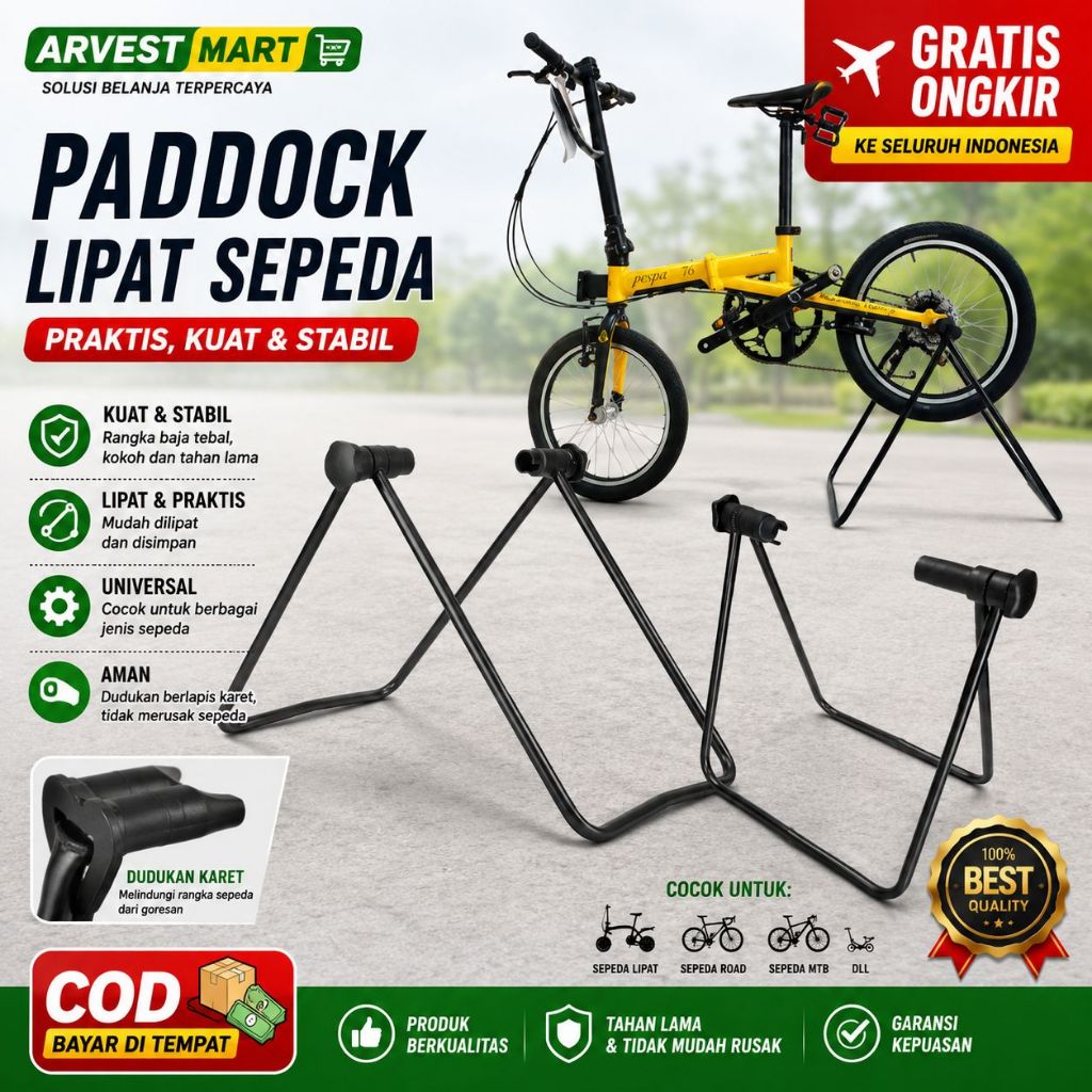 MTB BIKE PADDOCK / FOLDING BIKE PADDOCK / UNIVERSAL BIKE PADDOCK