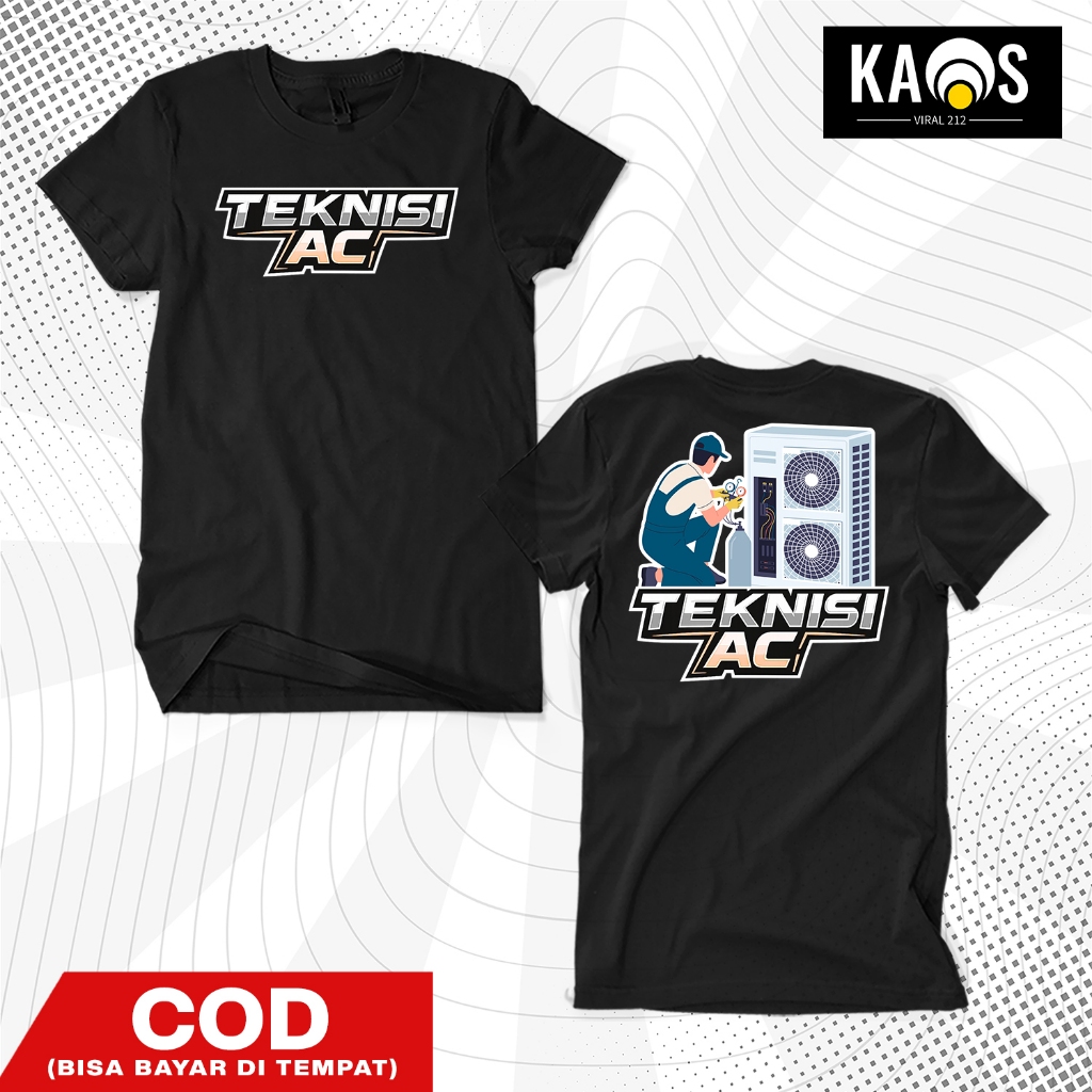 เสื้อยืดผู้ชาย Distro AC Technician Cotton Combed 30s - เสื้อยืดบริการเครื่องปรับอากาศ AC สําหรับทุก