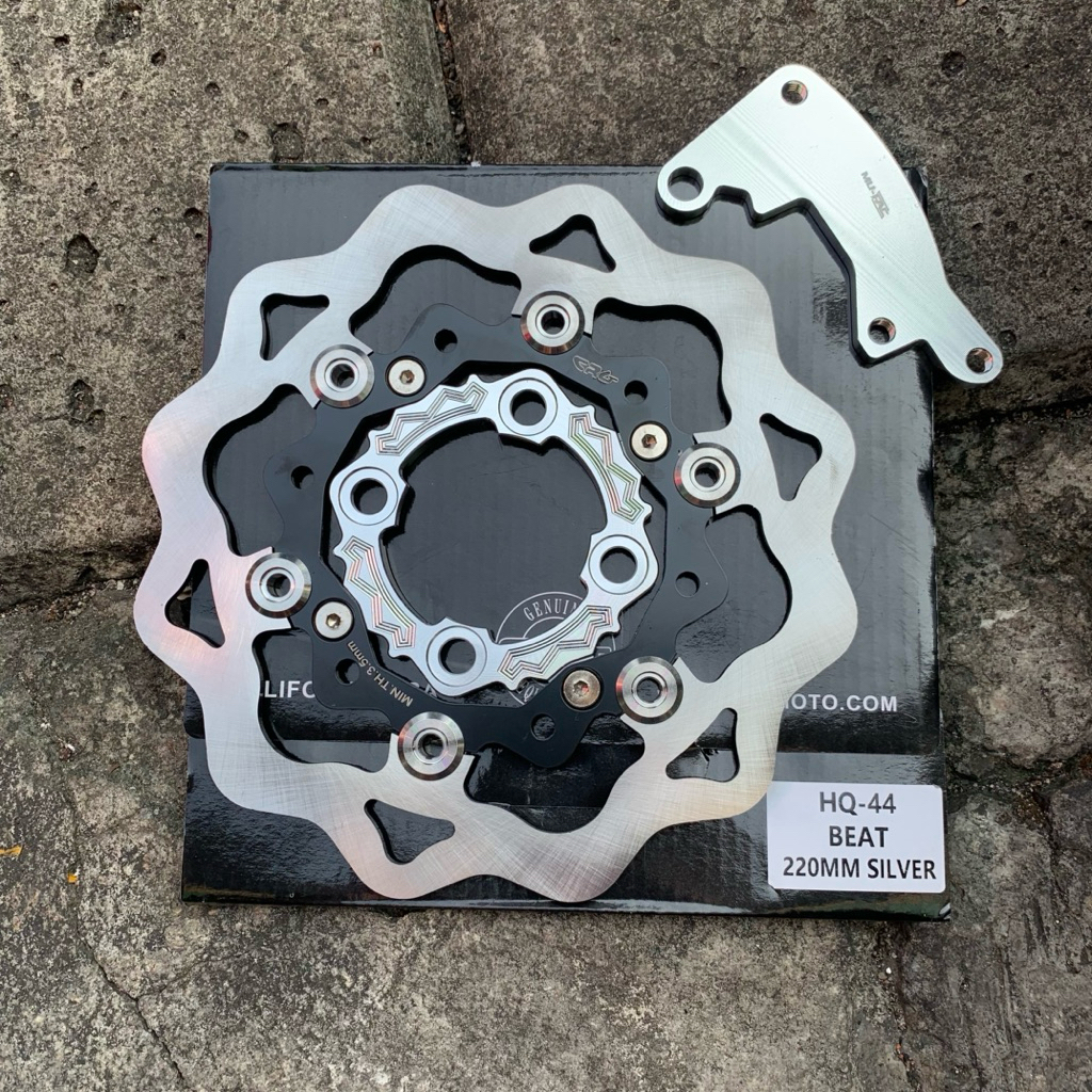 แผ่นดิสก์ด้านหน้า Galfer เวียดนามรุ่น Vario Mio Beat ขนาด 220 มม.ลอย Active Full Cnc Hub Plus Std Ca