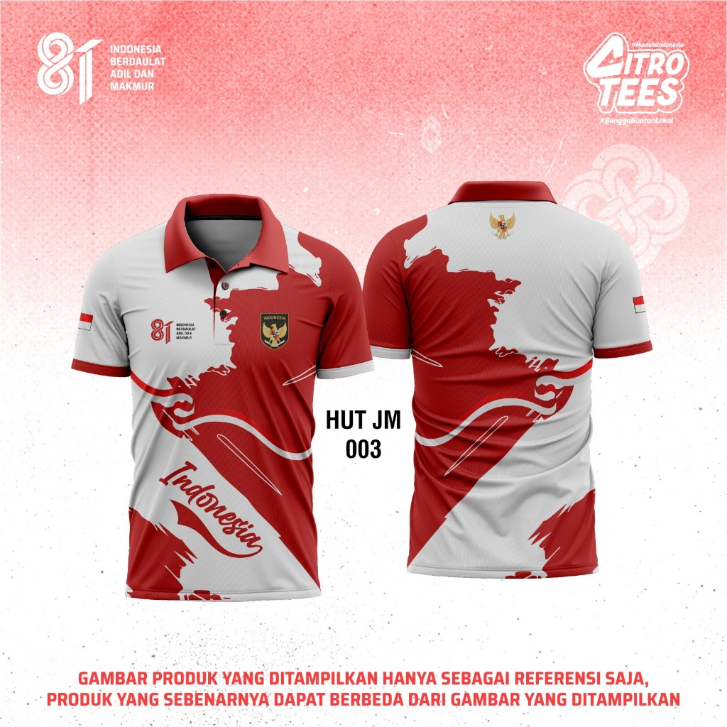 CTS HUT RI - INDEPENDENCE JERSEY 2026 (HUT JM 003) | NEEDLE DRYFIT | ฟรีที่กําหนดเอง