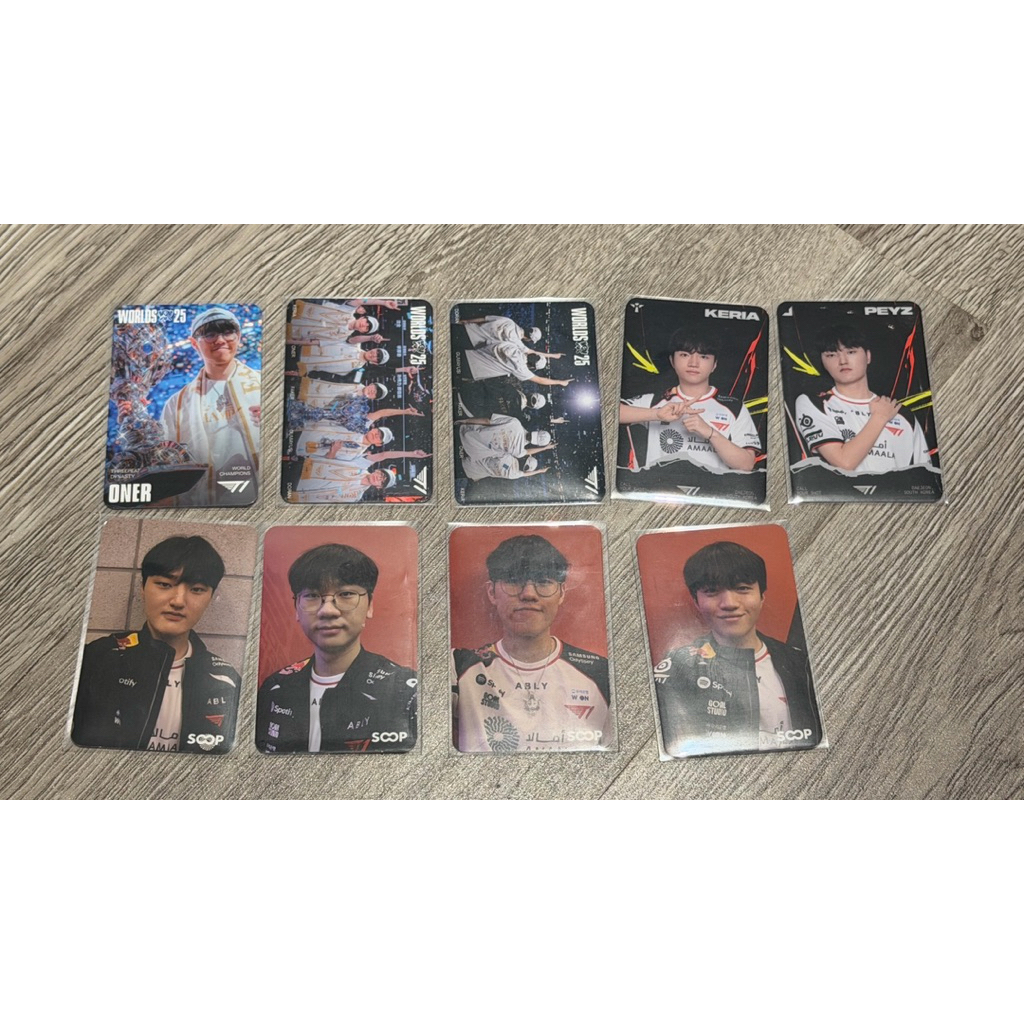T1 Photocard MSI Worlds Soop Faker Dran Oner Peyz Keria Photocard pc t1