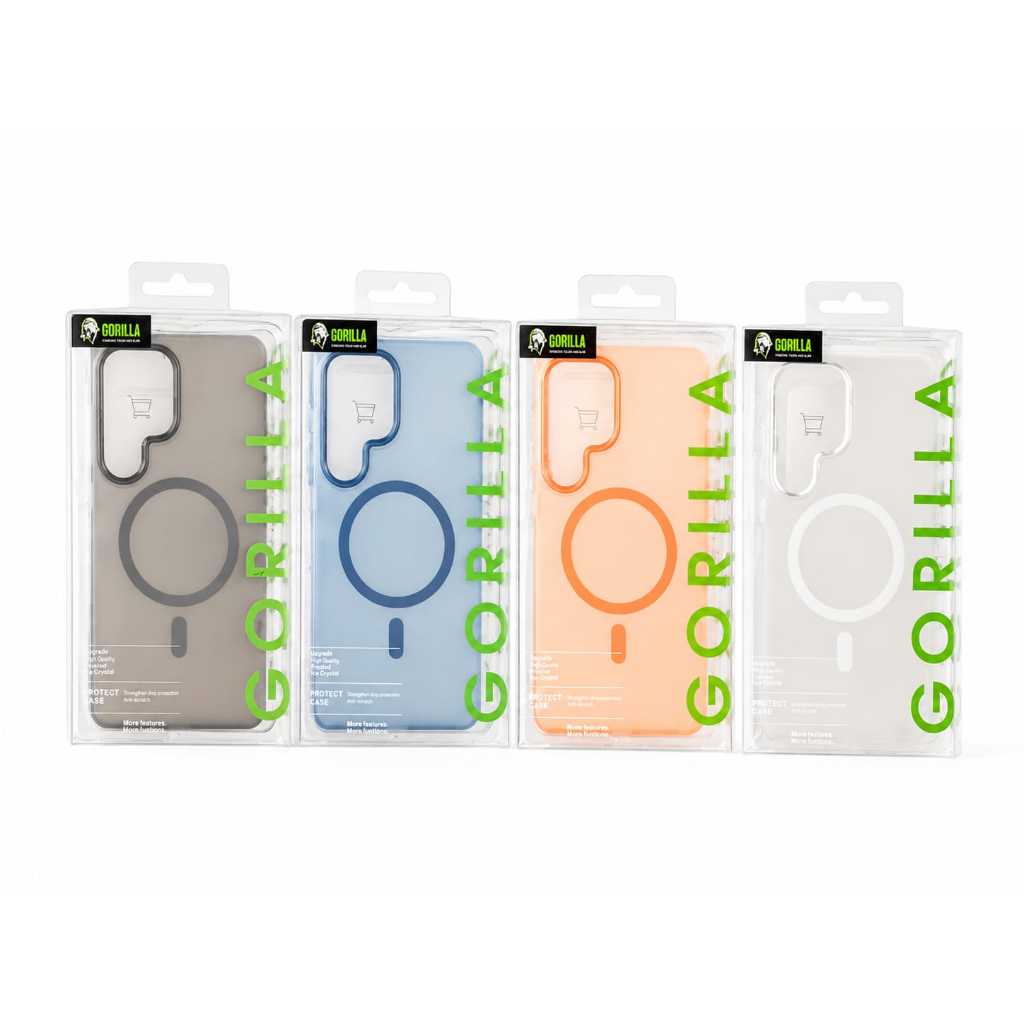 BESTCASE8 - Gorilla Magnetic Matte Transparent Case Samsung S23 Ultra S24 Ultra S25/S26 Ultra