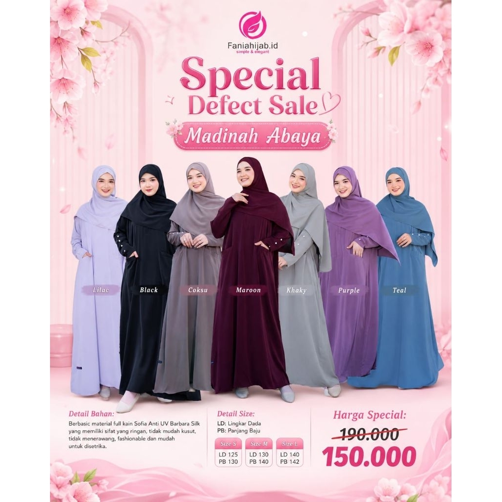 MADINAH และ SYAFIYAH ABAYA AUCTION DEFECT