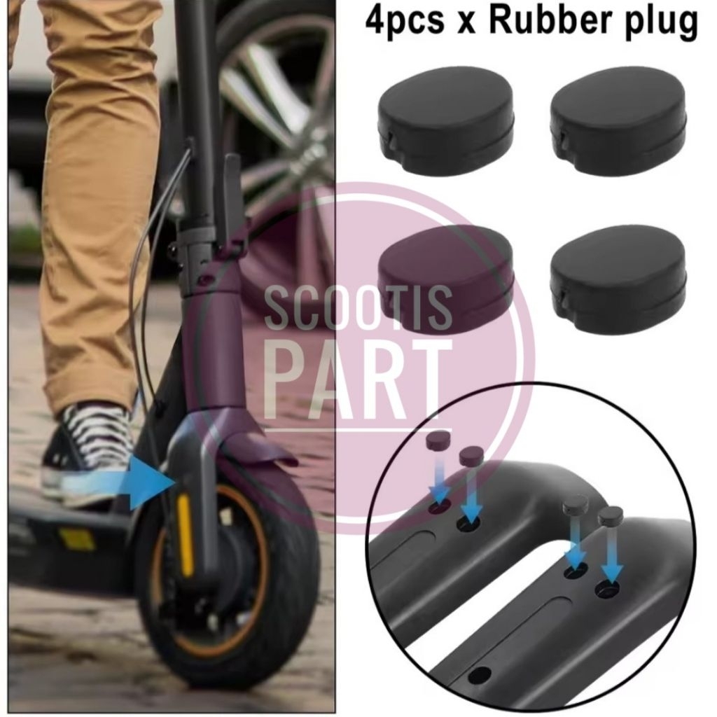 4 ชิ้นส้อมด้านหน้า Bolt สําหรับ Segway Ninebot Max G30 สกู๊ตเตอร์ไฟฟ้า