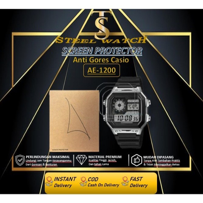 ฟิล์มกันรอยนาฬิกา Casio Hydrogel Casio AE-1200 AE1200 AE 1200