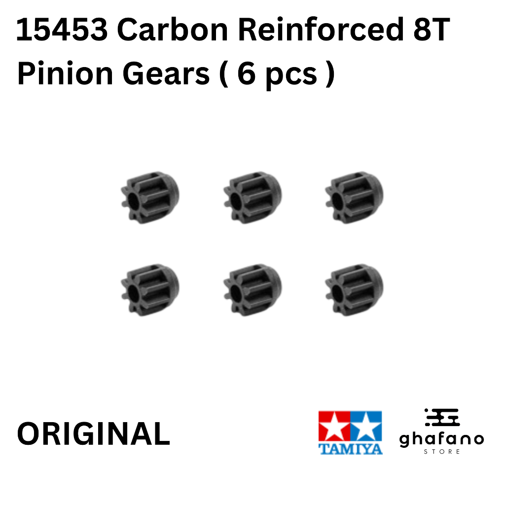 Tamiya 15453 Carbon เสริม 8T Pinion Gear - Tamiya ดั้งเดิม (เนื้อหา 6)
