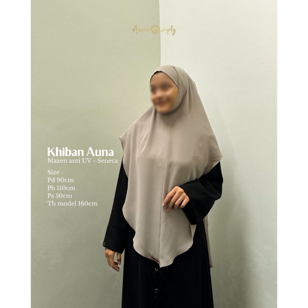 Khiban Matt Mazen Anti UV -- Khimar Bandana By Auna Simply