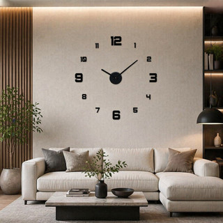 Jam Dinding Besar  DIY Diameter 60-100 cm Akrilik Tebal   Jarum Jam 16CM Jarum Menit 24 CM