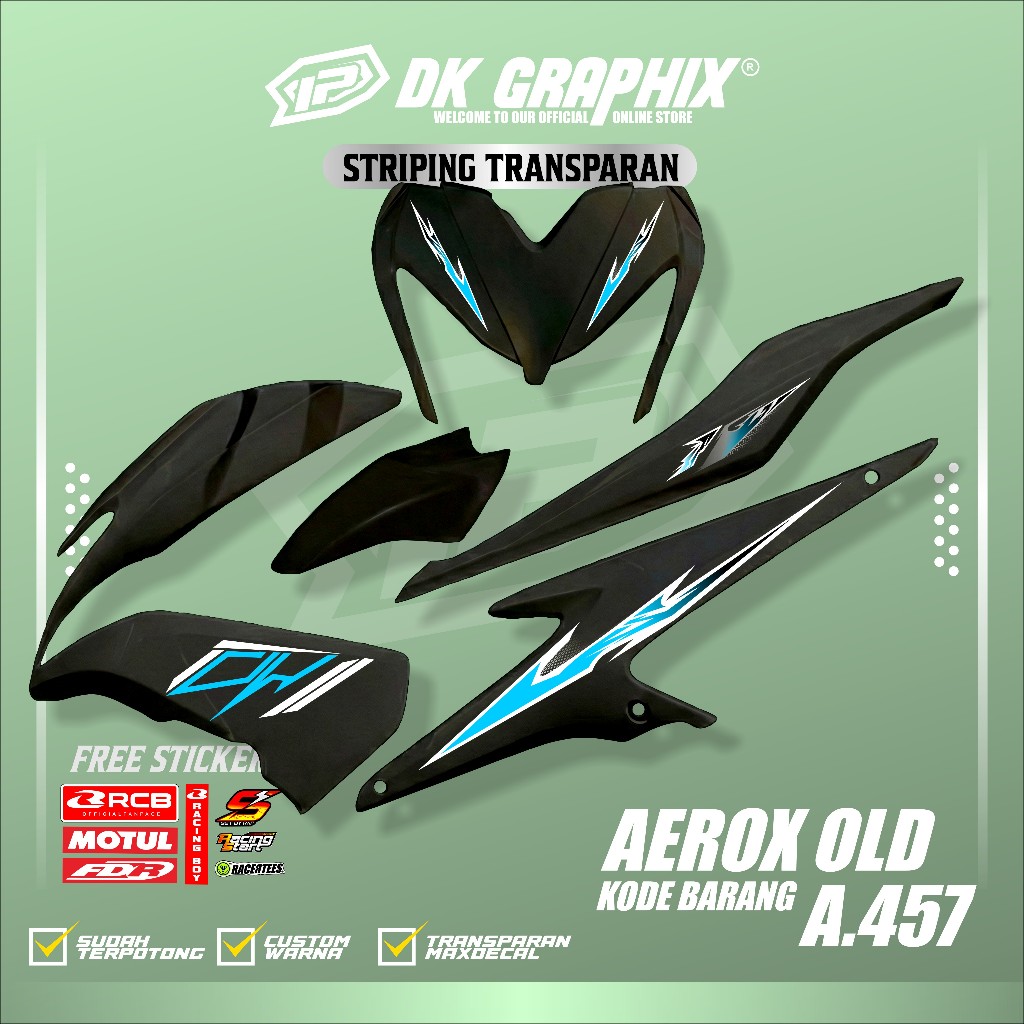 สติ๊กเกอร์ STRIPING AEROX OLD 155 AEROX 155 OLD NVX VVA CODE A.457