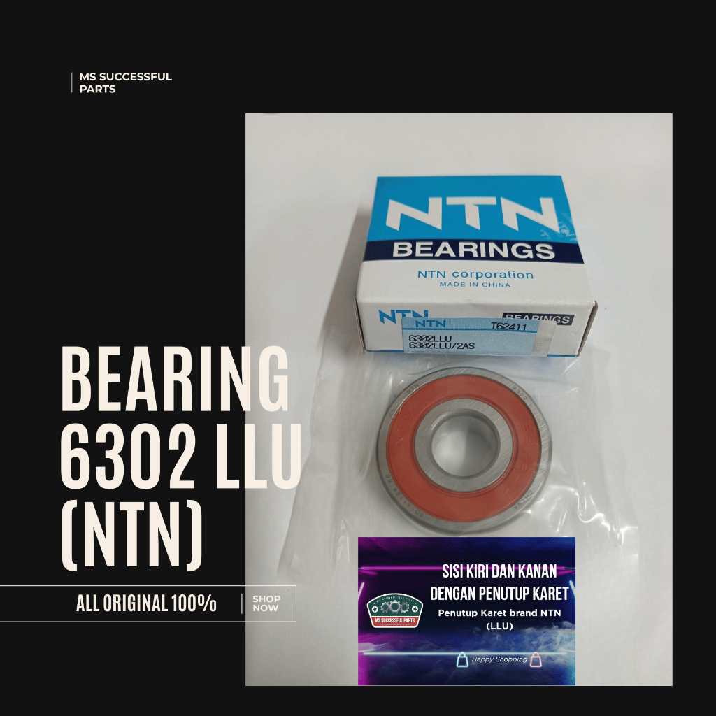 BEARING 6302 2RS NTN ORIGINAL 6302 LLU