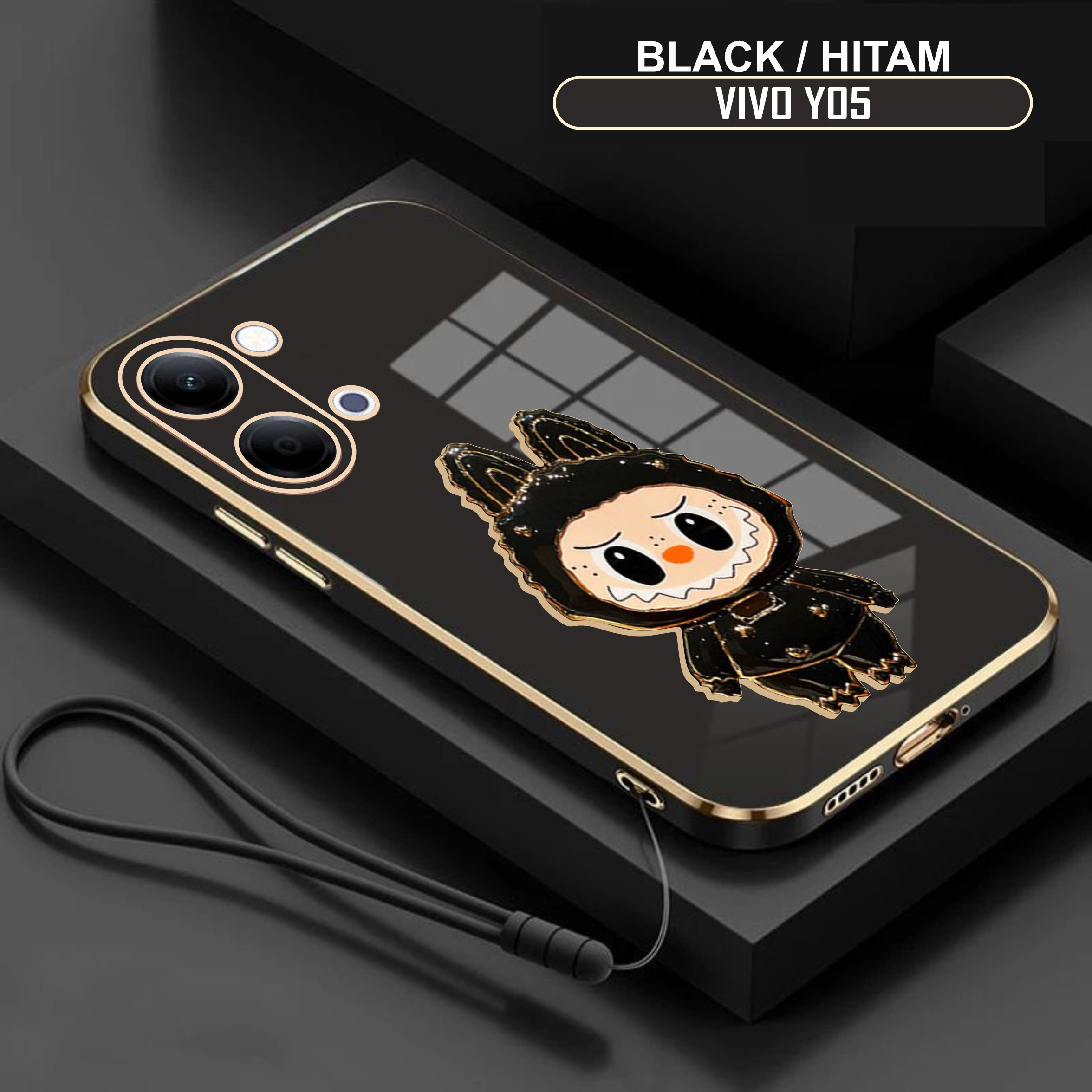 เคสตุ๊กตา Vivo Y05 / Y11D ที่วางกระจกเชือกเส้นเล็กฟรี
