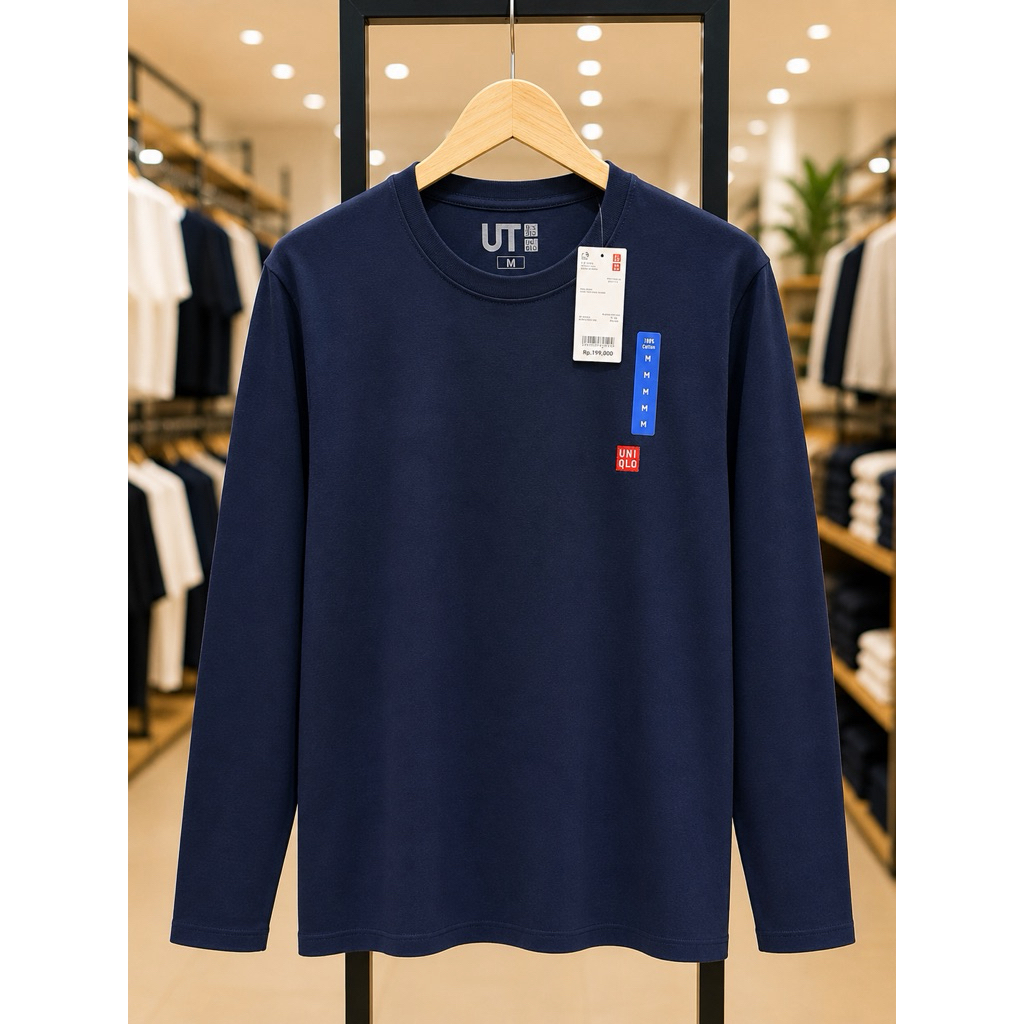 เสื้อยืดแขนยาว Uniqlo Unisex