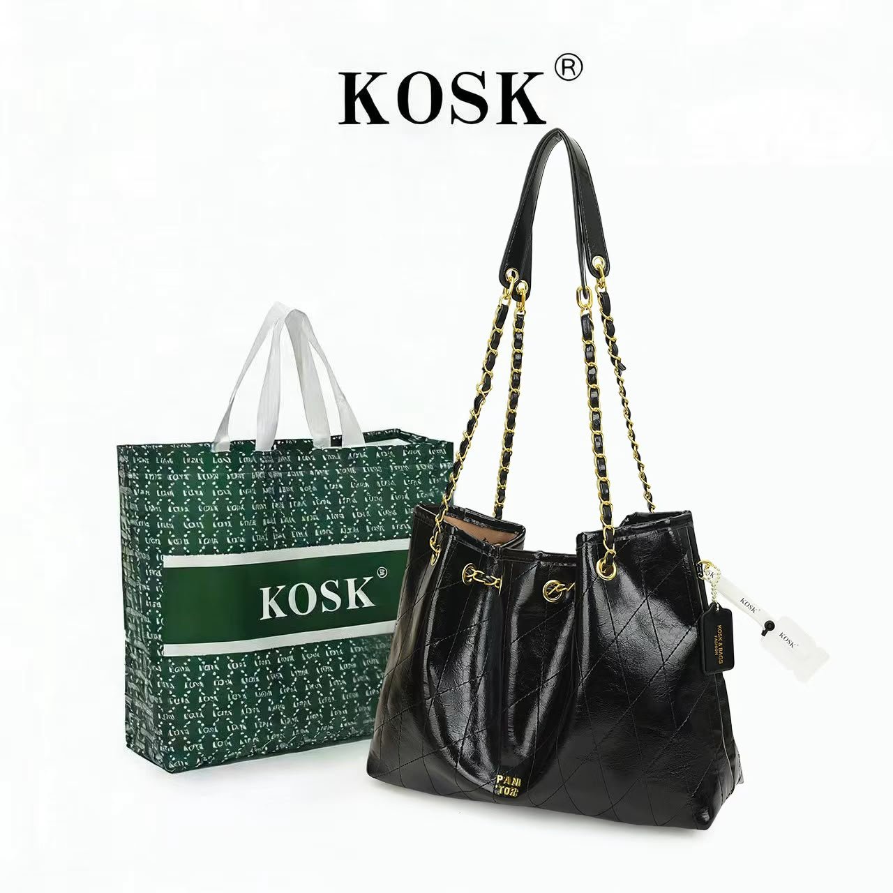 KOSK Simple Womens Shoulder Bag Elegant Daily Bag - 452