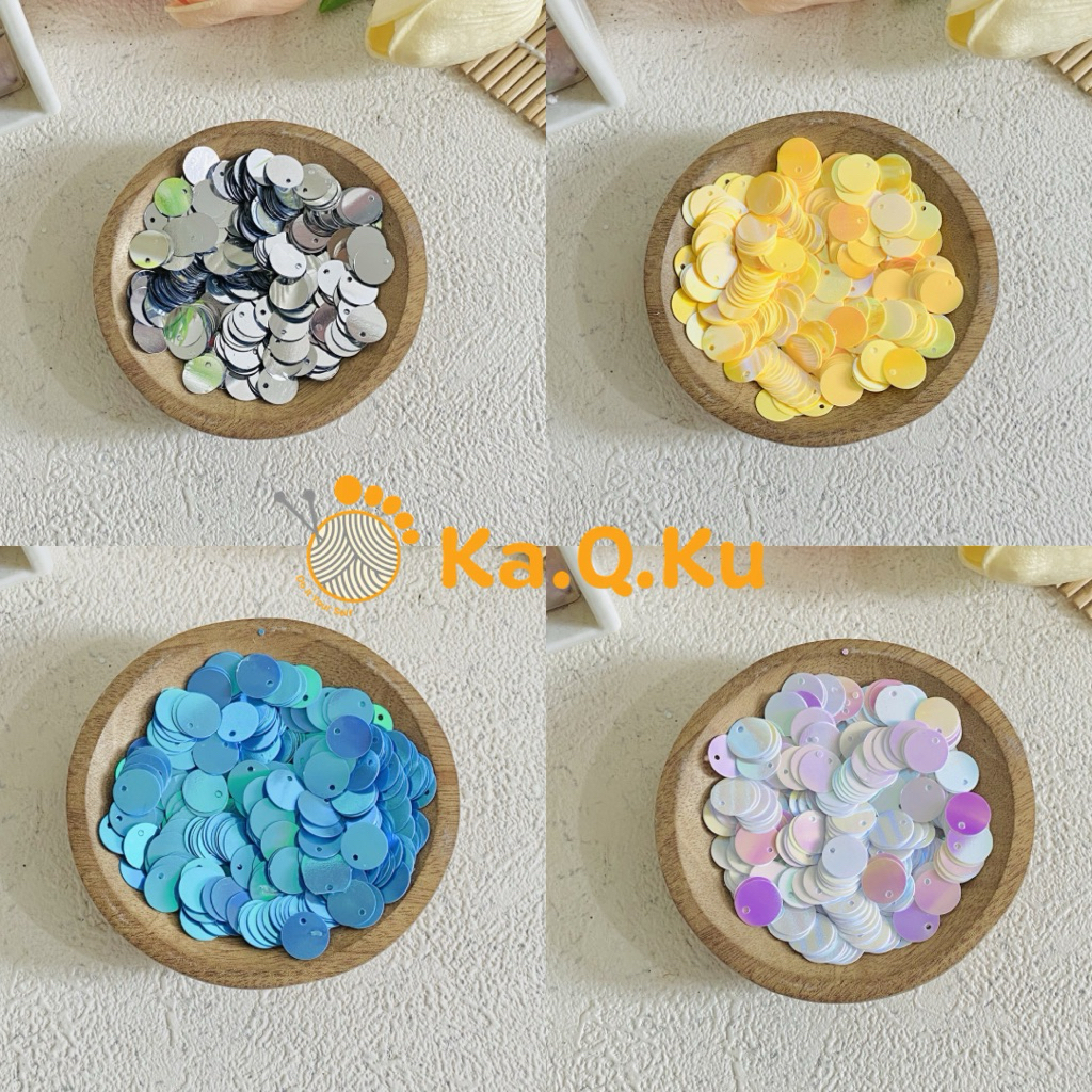10 กรัม 10 มม. DOLLAR RAMBOCI SEQUINS / DOLLAR SEQUIN SEQUINS / DOLLAR ROUND SEQUINS