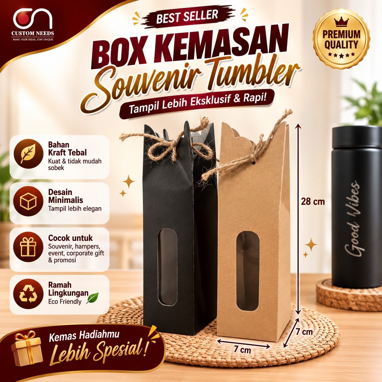 TUMBLER SOUVENIR PACKAGING BOX - กล่องบรรจุภัณฑ์ขวดเครื่องดื่ม