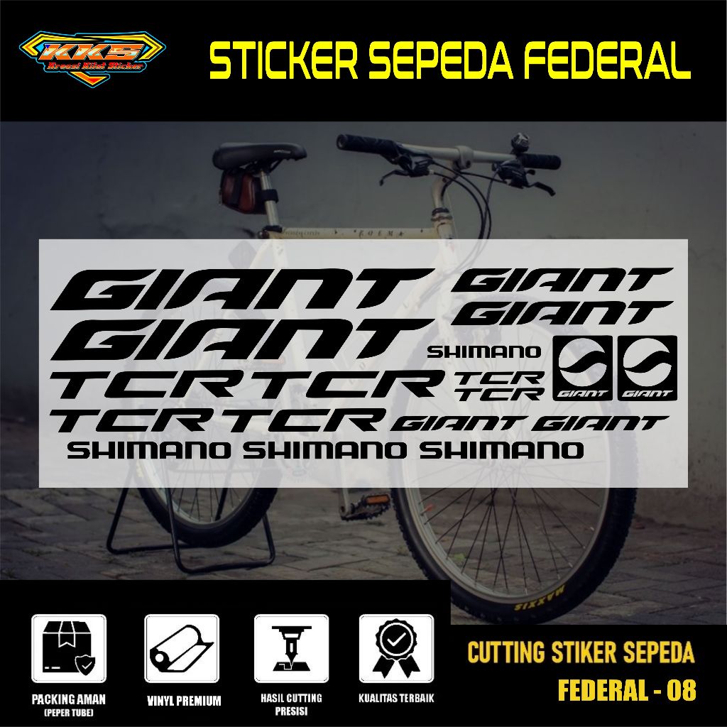FEDERAL GIANT สติ๊กเกอร์ตัดจักรยาน