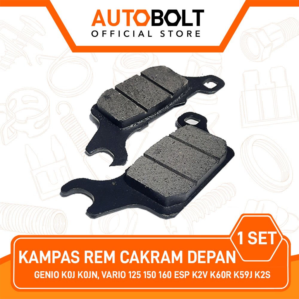 ผ้าดิสเบรคหน้า Genio K0J K0JN, Vario 125 150 160 eSP K2V K60R K59J K2S Canvas Dispad Dised Disc Disc