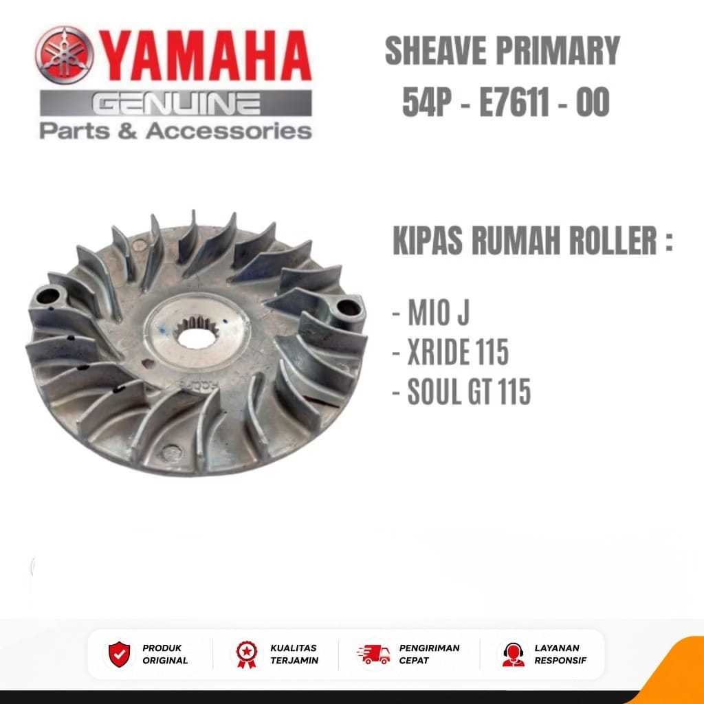54P-E7611-00 CVT ROLLER FAN YGP - Yamaha Mio J Gt Soul GT Fino Xride 115 ของแท้