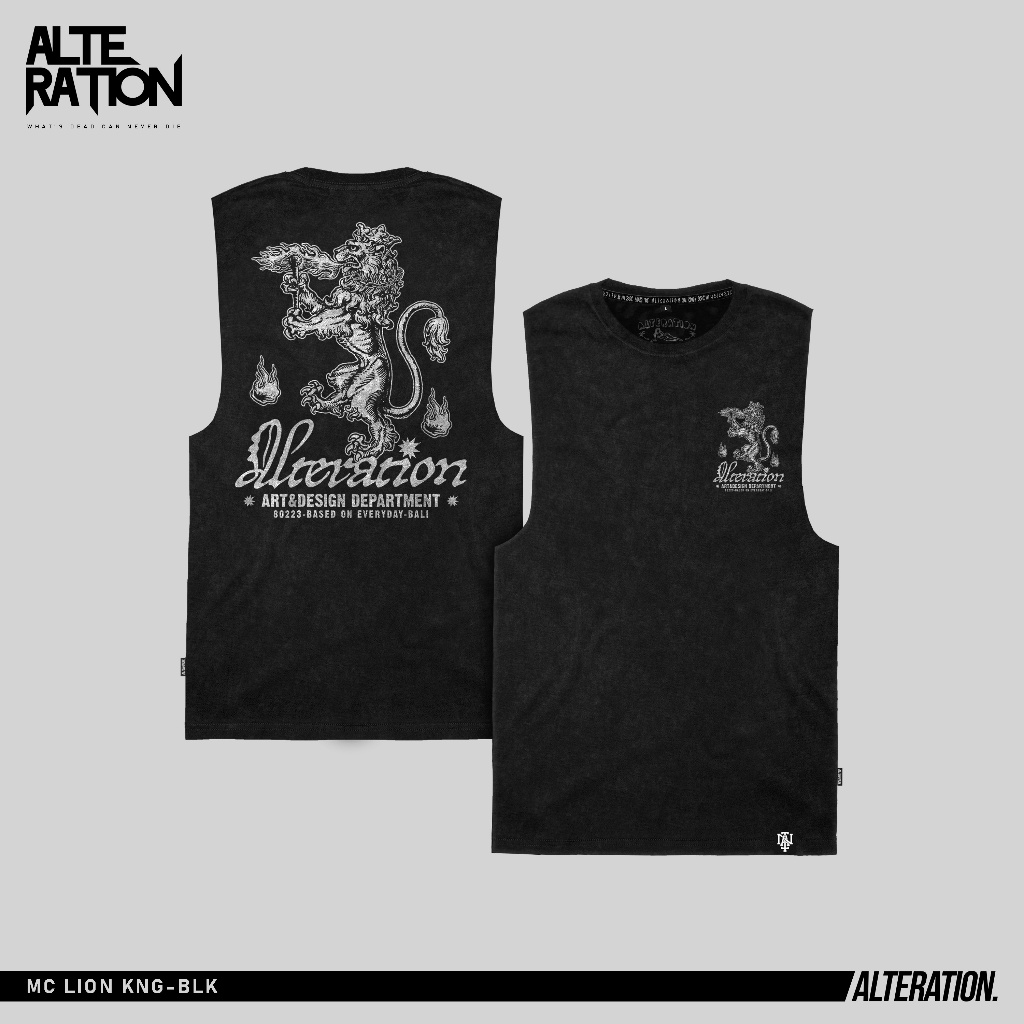 MC LION KING BLK ALTN // MUSCLE LION KING BLACK // MUSCLE ALTERATION