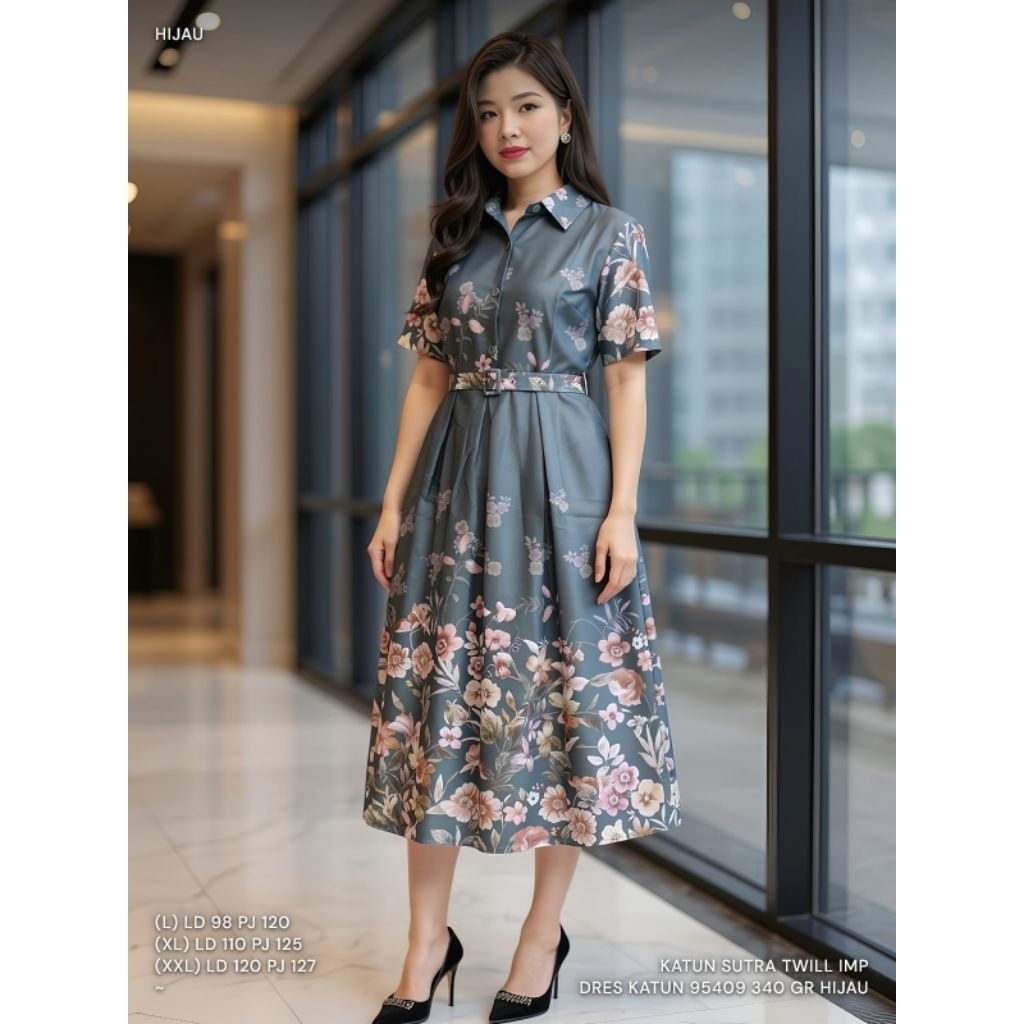 [AS][L-2L] SILK DRESS