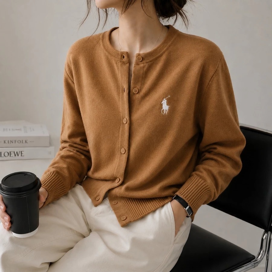 DOLLAR FASHION - ZER CARDI ZAVIA ELEGANT HORSE EMBROIDERY สําหรับผู้หญิง, LAST MINIMALIST / LOPLO CA