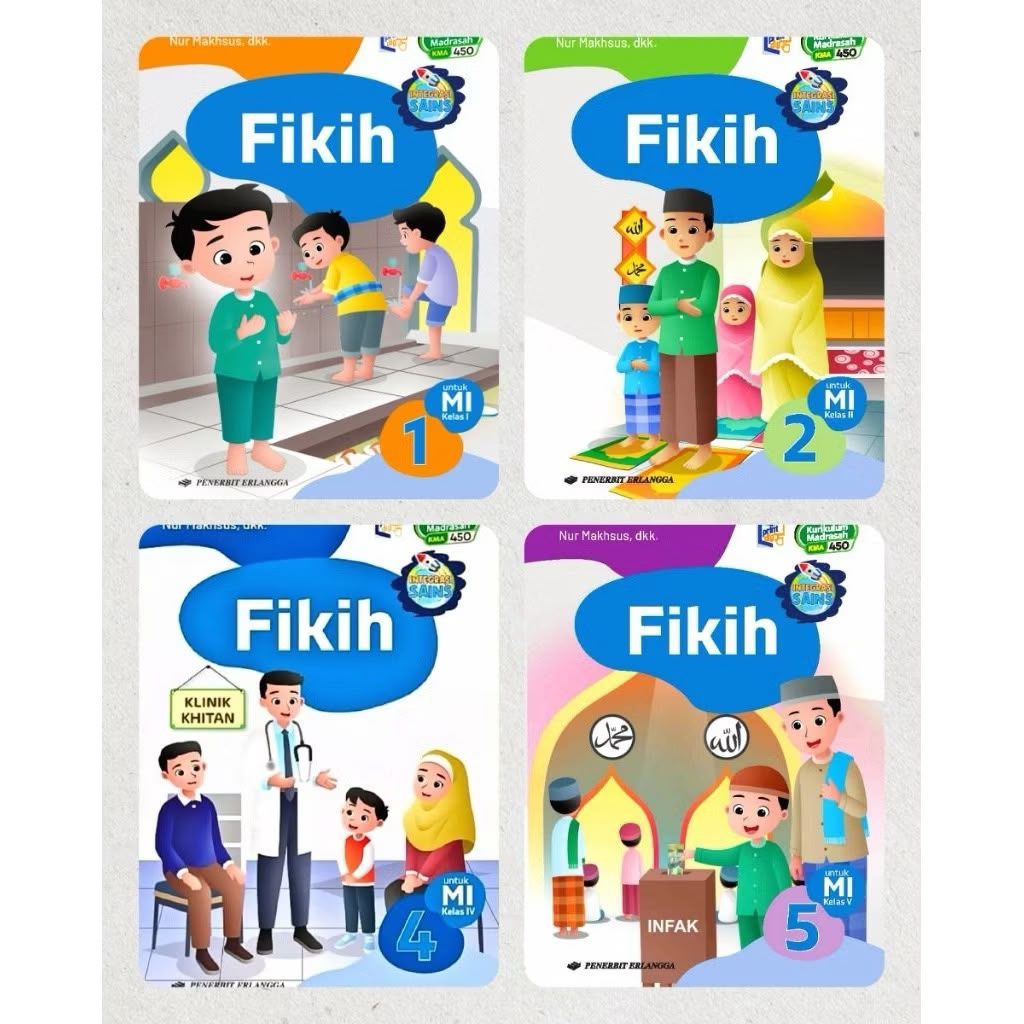 Erlangga Fiqh Class 1,2.5 MI/Erlangga Madrasah Curriculum KMA 450 ฉบับปรับปรุง