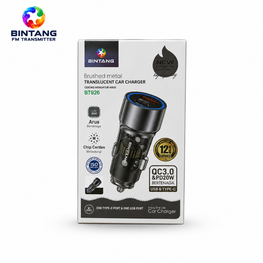 ที่ชาร์จในรถยนต์ BT BT926 PD 20W QC 3.0 2 SLOT