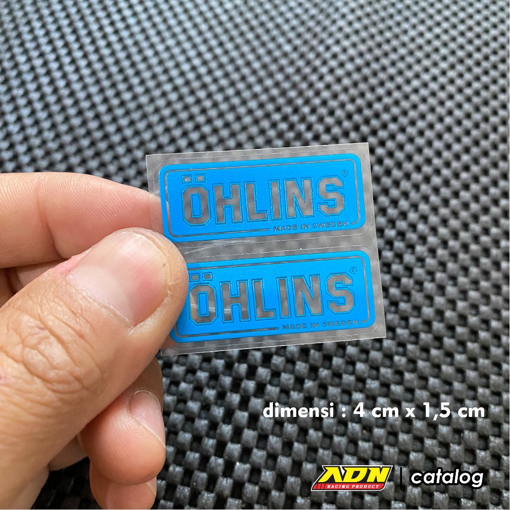 Ohlins Blue Transparent Printing Stabilizer Sticker