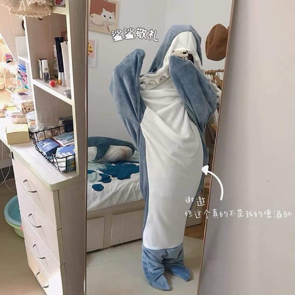 Kigurumi ชุดนอนฉลามโดยรวม