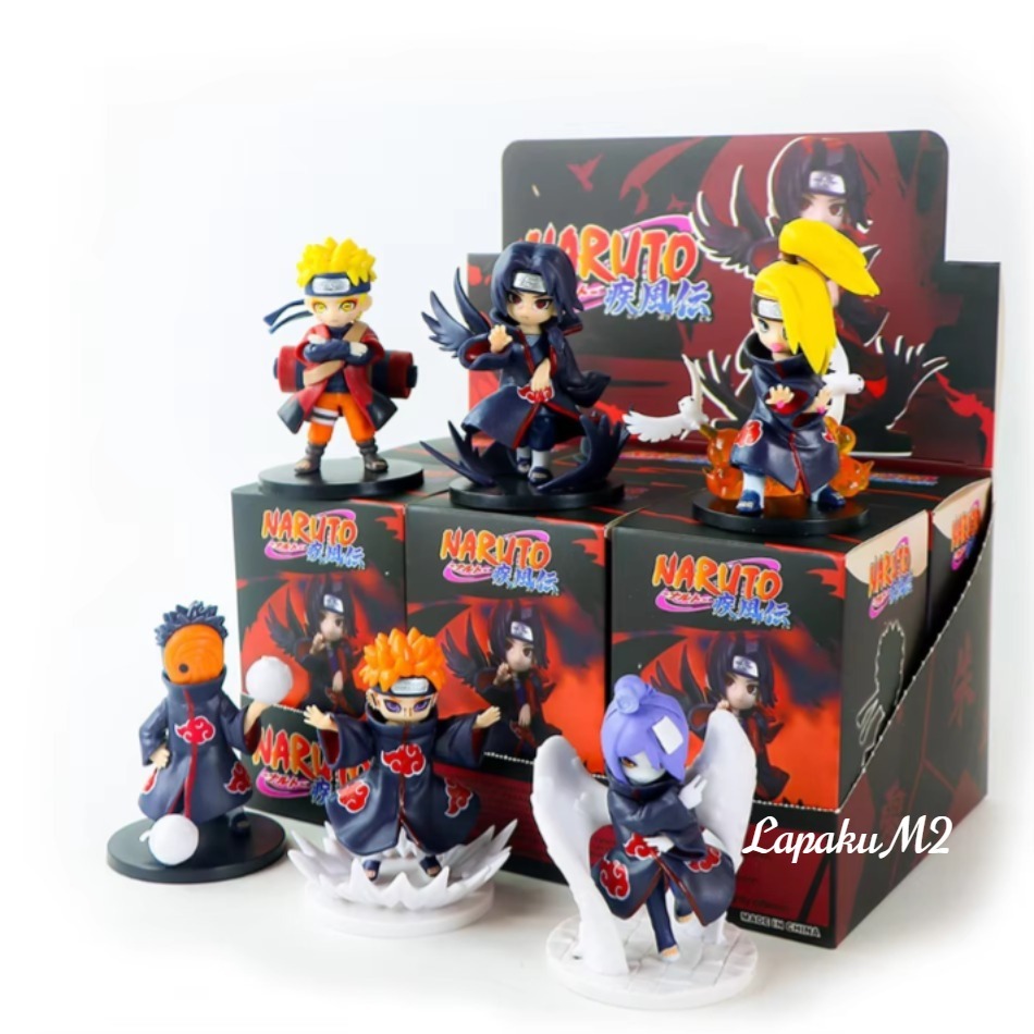Action Figure Naruto Battle Against Akatsuki Itachi Deidara Konan Pain Tobi Obito