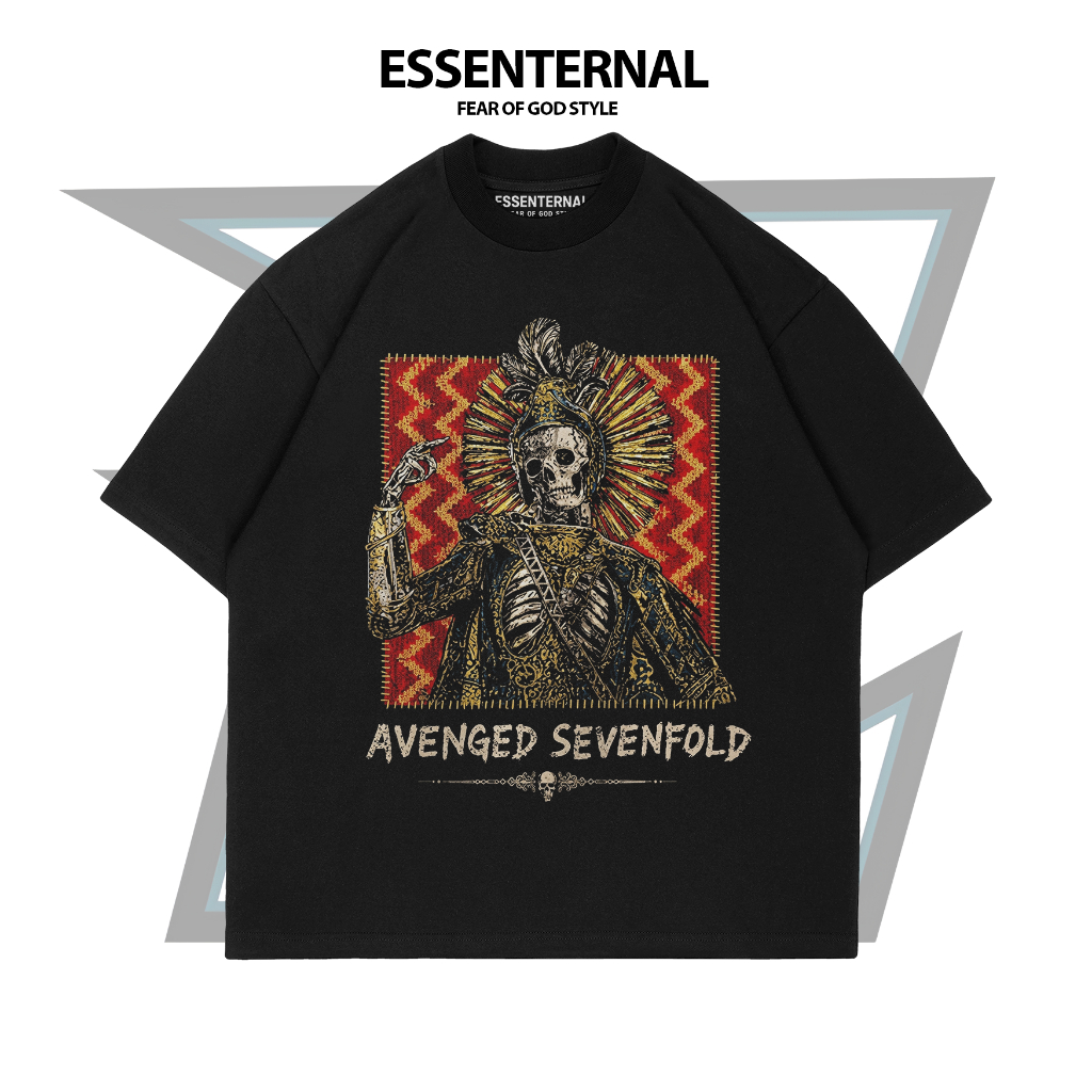 เสื้อยืด AVENGED SEVENFOLD 10 OCT 2026 EAST BORNEO | เสื้อยืด OVERSIZE สีดํา | วินเทจ | วงดนตรีโลหะ 