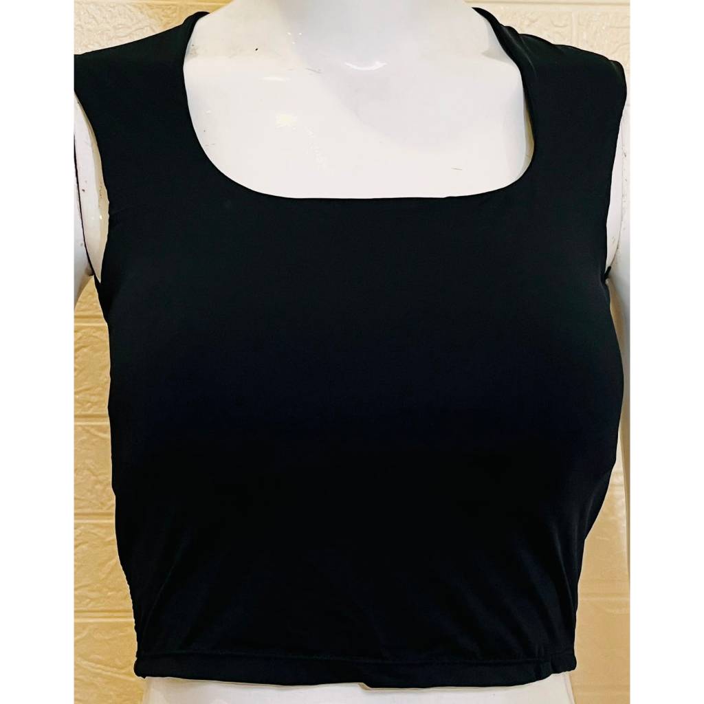 SQUARENECK STRETCH CROP TANKTOP
