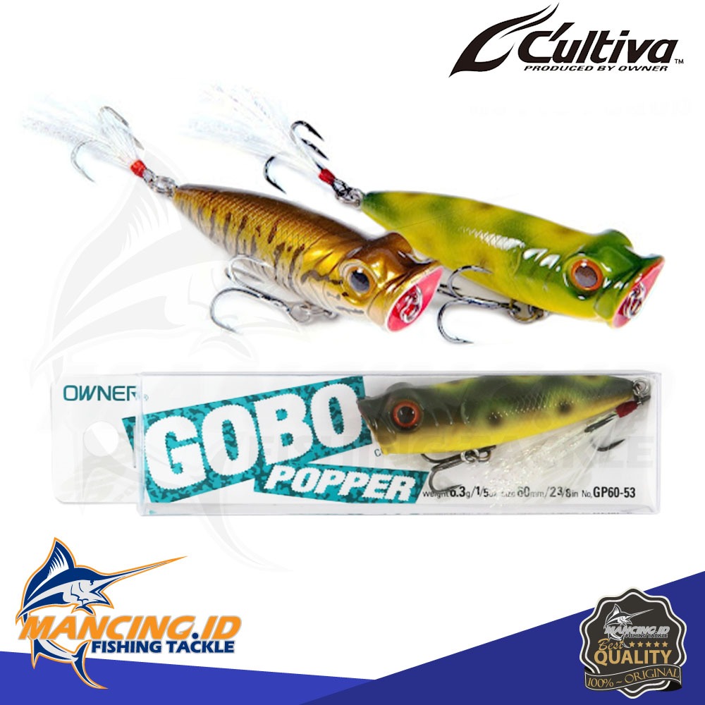 Cultiva Lure Gobo Poper GP-60F เหยื่อประดิษฐ์ลอยน้ํา