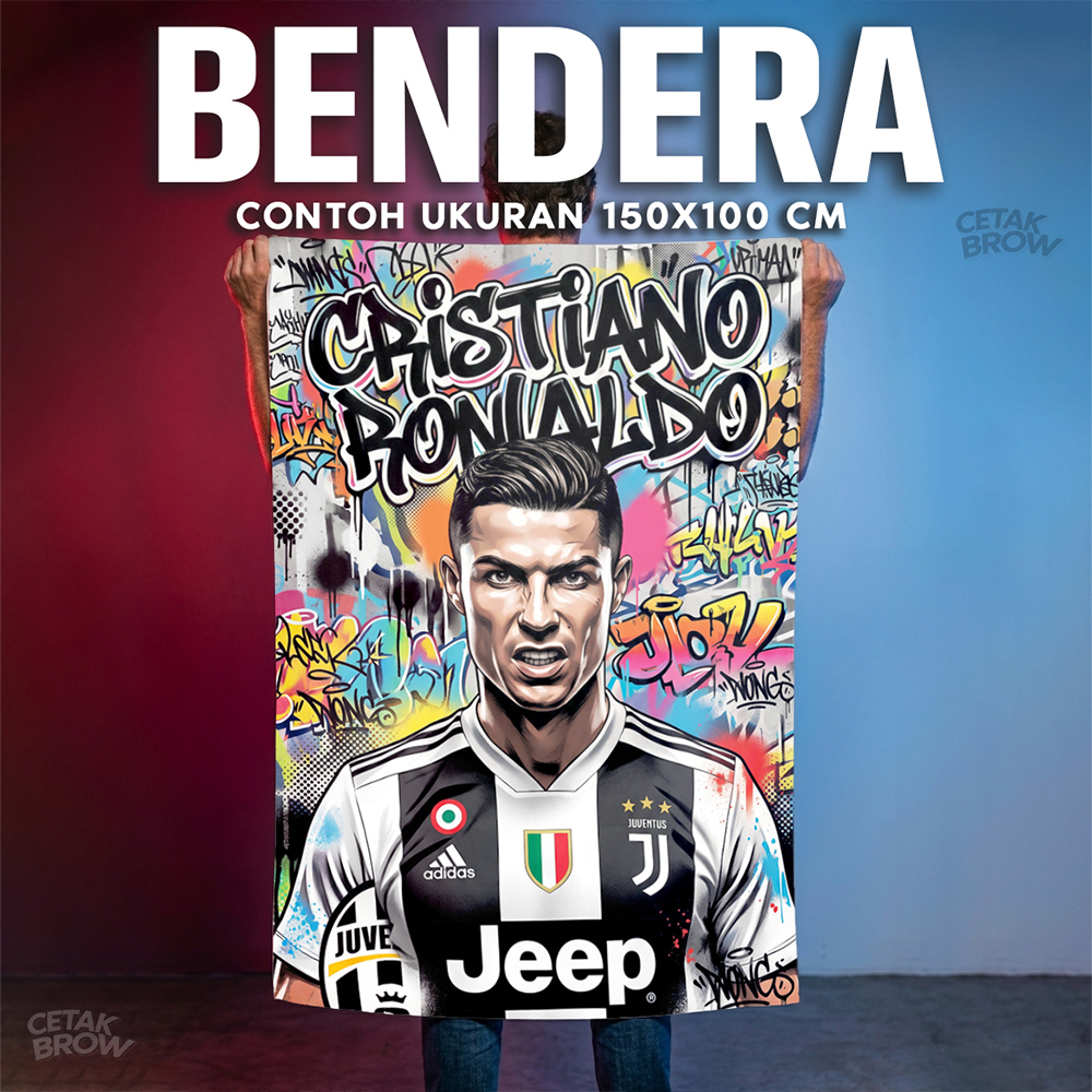 Cristiano Ronaldo Juventus Portugal CR7 Juve Flag ฟุตบอลแฟนตกแต่งห้องของขวัญ