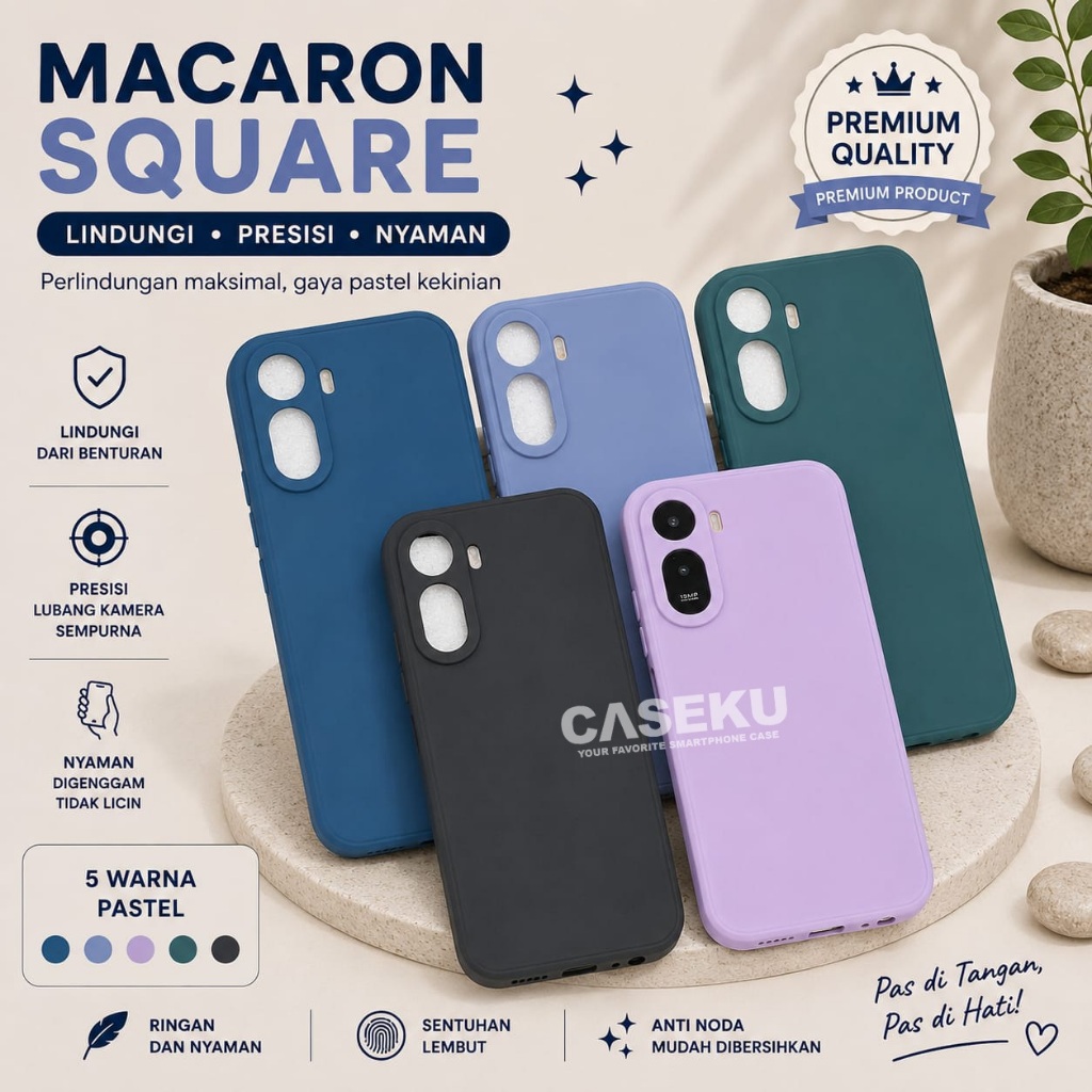 Redmi A7 Pro Softcase Macaron Square / Case Square Edge Case Redmi A7 Pro MS-1