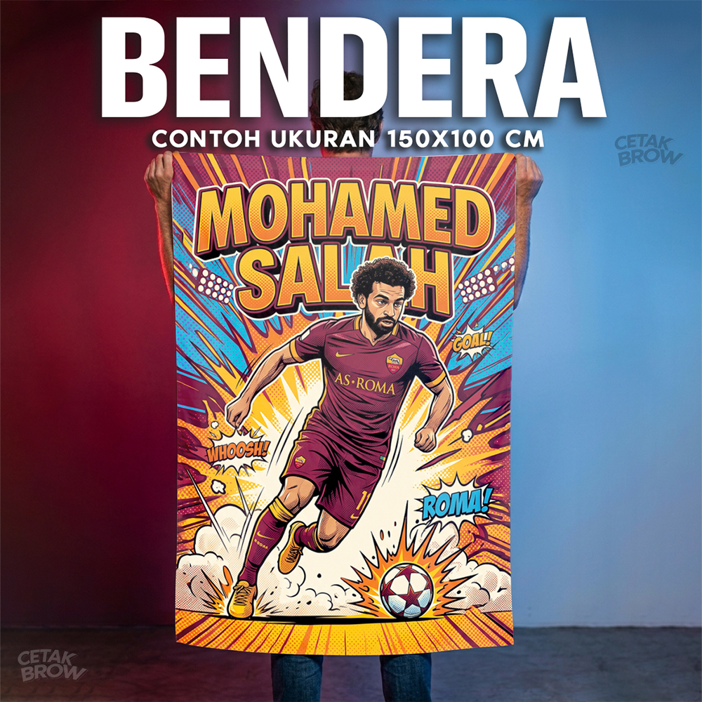 Flag Mohamed Salah AS Roma Egypt Flag Fans Ball Room Decorative