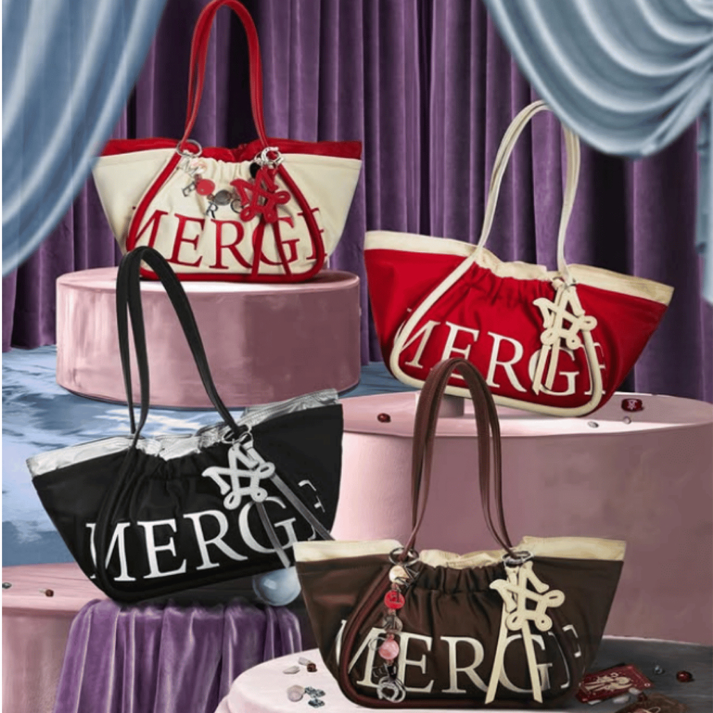 MERGE MEDIUM SHORT BAG - MERGE A DAY BAG FASHION BAG TOTE BANGKOK TOTE BAG MERGE