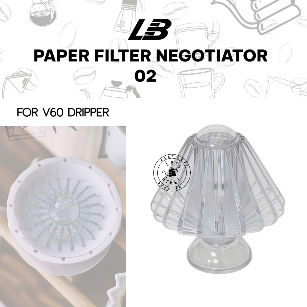 Lets Brew กระดาษกรอง Negotiator v60 02 | เครื่องมือกดกระดาษกรองกาแฟ โวลต์60