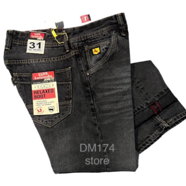 MENS REGULAR FIT JEANS - ORIGINAL LUIS LUISINDO DENIM MENS REGULAR FIT JEANS