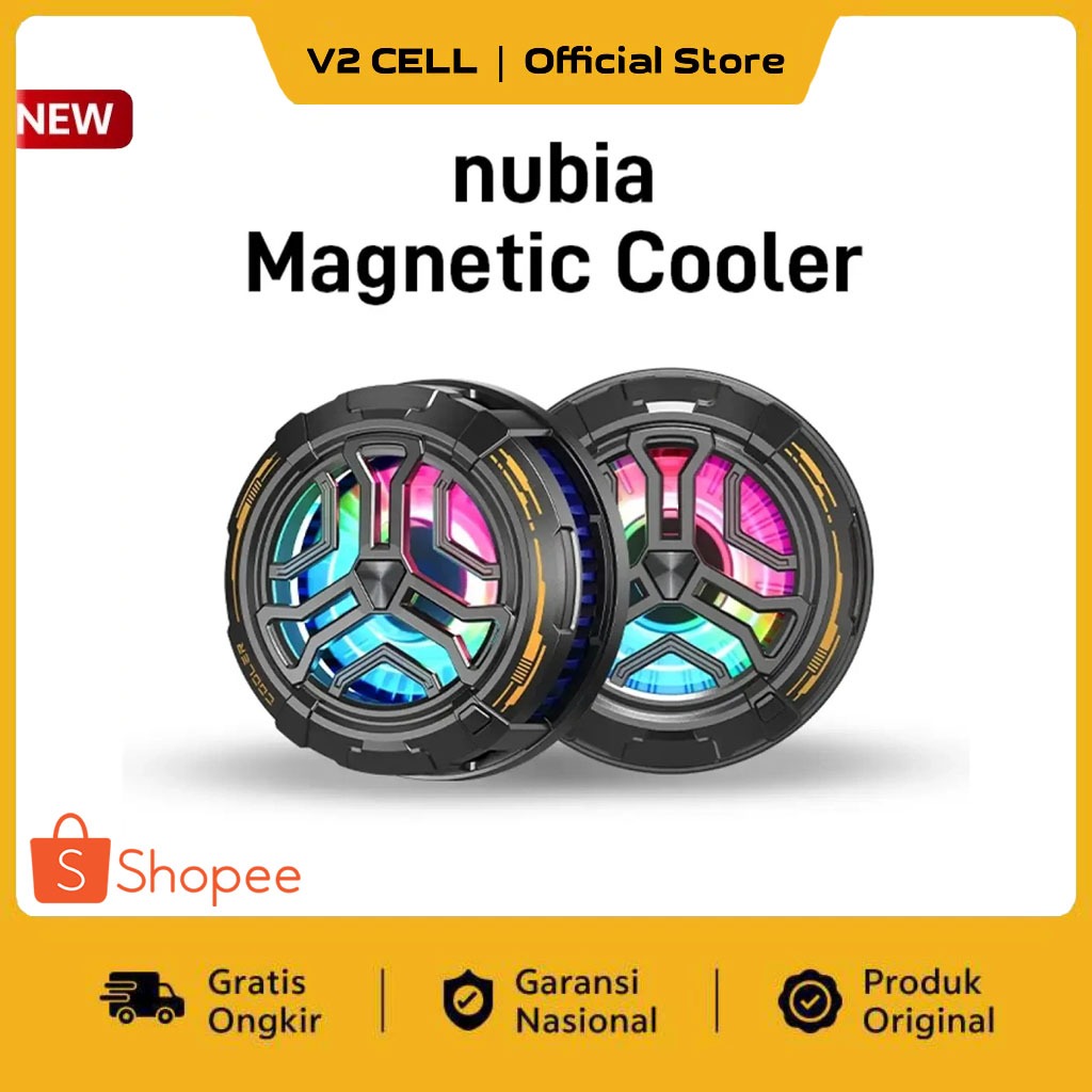 HP Nubia Fan Cooler Magnetic Anti-Heat Gaming Phone Cooler - ต้นฉบับ