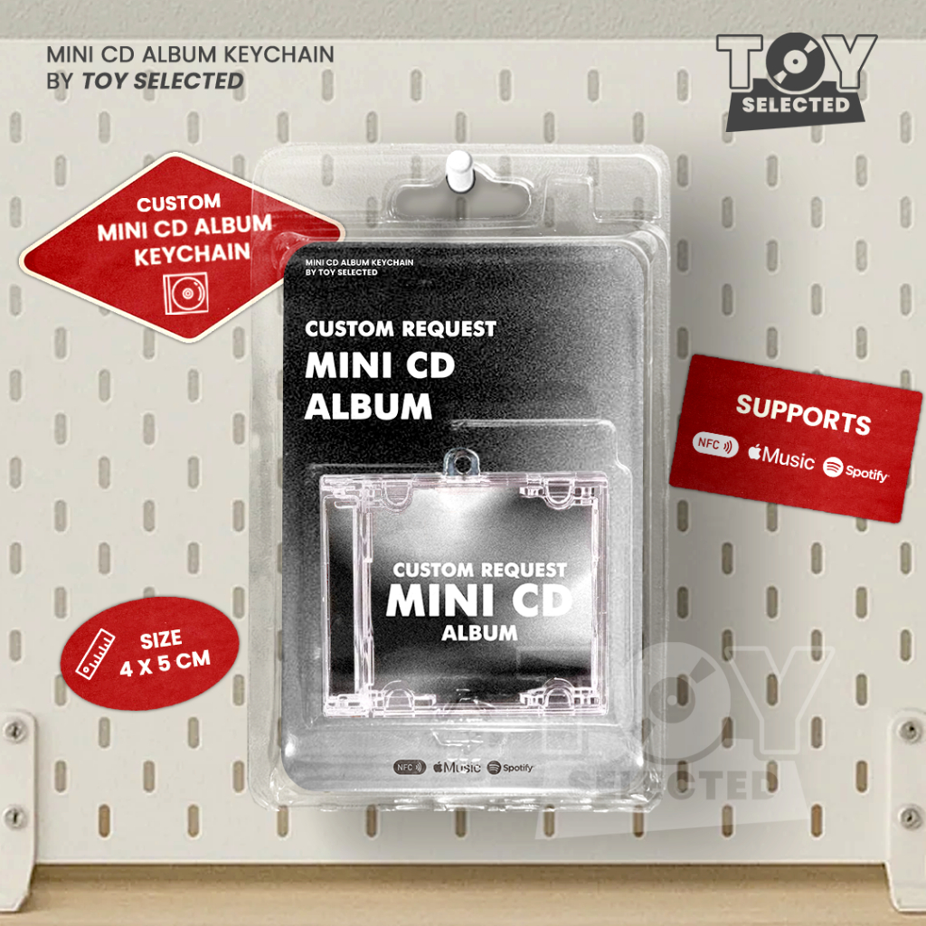 GANTUNGAN [PRE-ORDER] Mini CD Album NFC Keychain - พวงกุญแจอัลบั้มซีดีขนาดเล็ก - Request