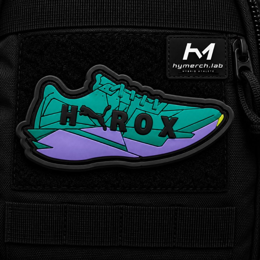 Hymerch Patch HYROX GYM Rubber Velcro รองเท้าพรีเมี่ยม Hyrox